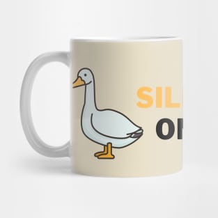 Silly Goose on Board | A Playful and Quirky Goose Illustration Mug